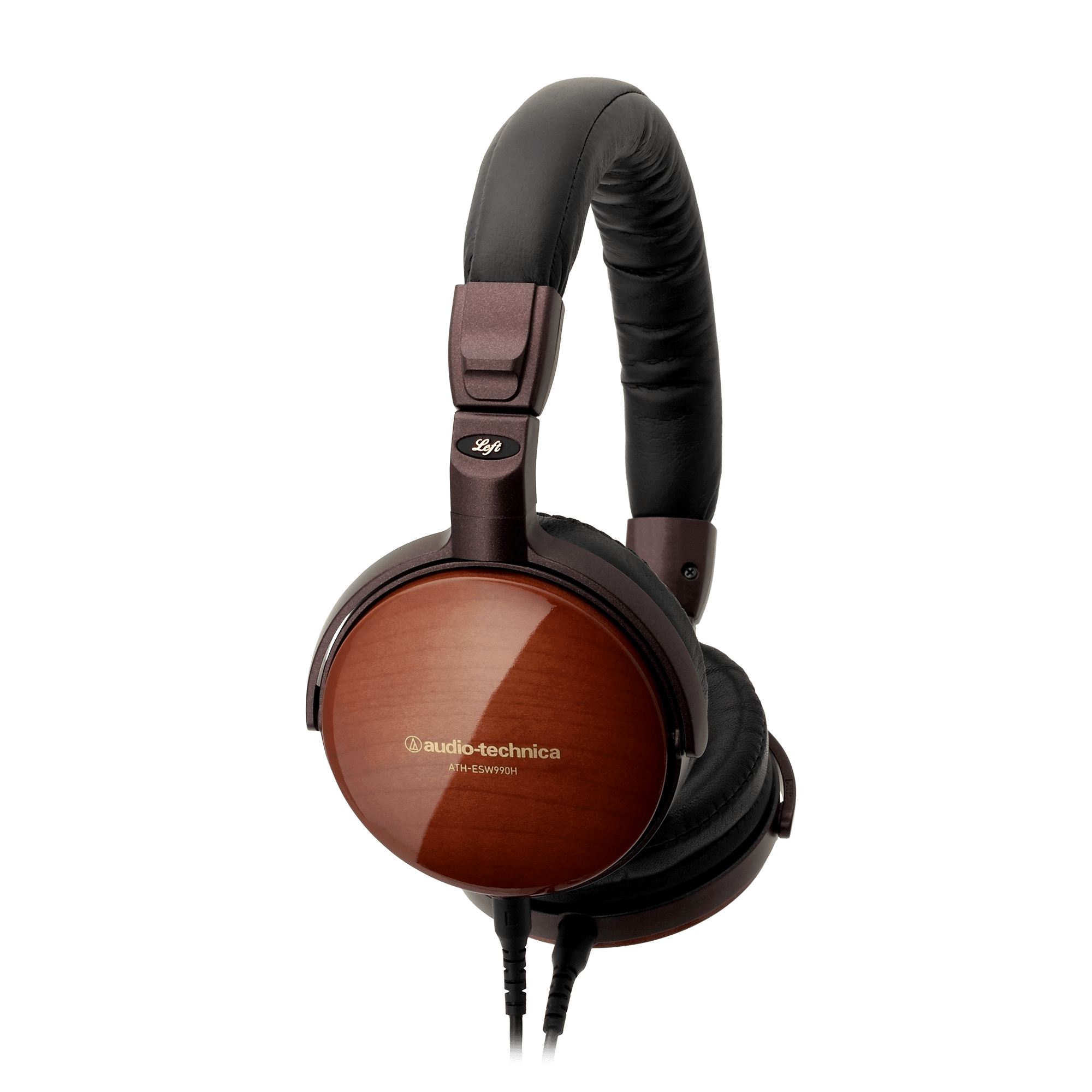 Ath Esw990h Portable Wooden On Ear Headphones Audio Technica