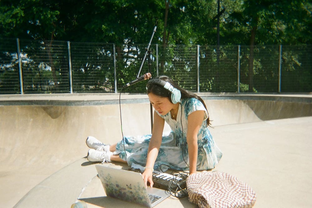 EMIA recording at a skate park