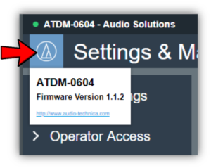 Audio Solutions Questions of the Week: How do I navigate the ATDM-0604 Web Remote software?