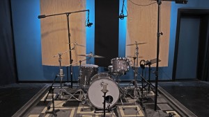 Charlie's drum set up